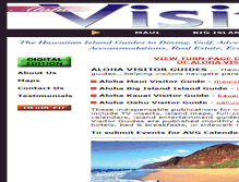 Tablet Screenshot of hawaiivisitorguideonline.com
